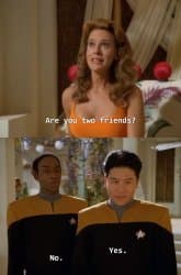 Are you two friends_