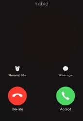 Incoming call