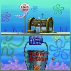 Krusty Krab Vs Chum Bucket