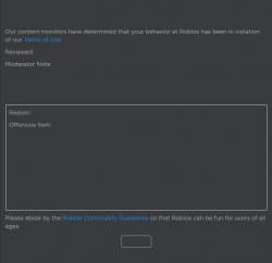 Roblox Ban
